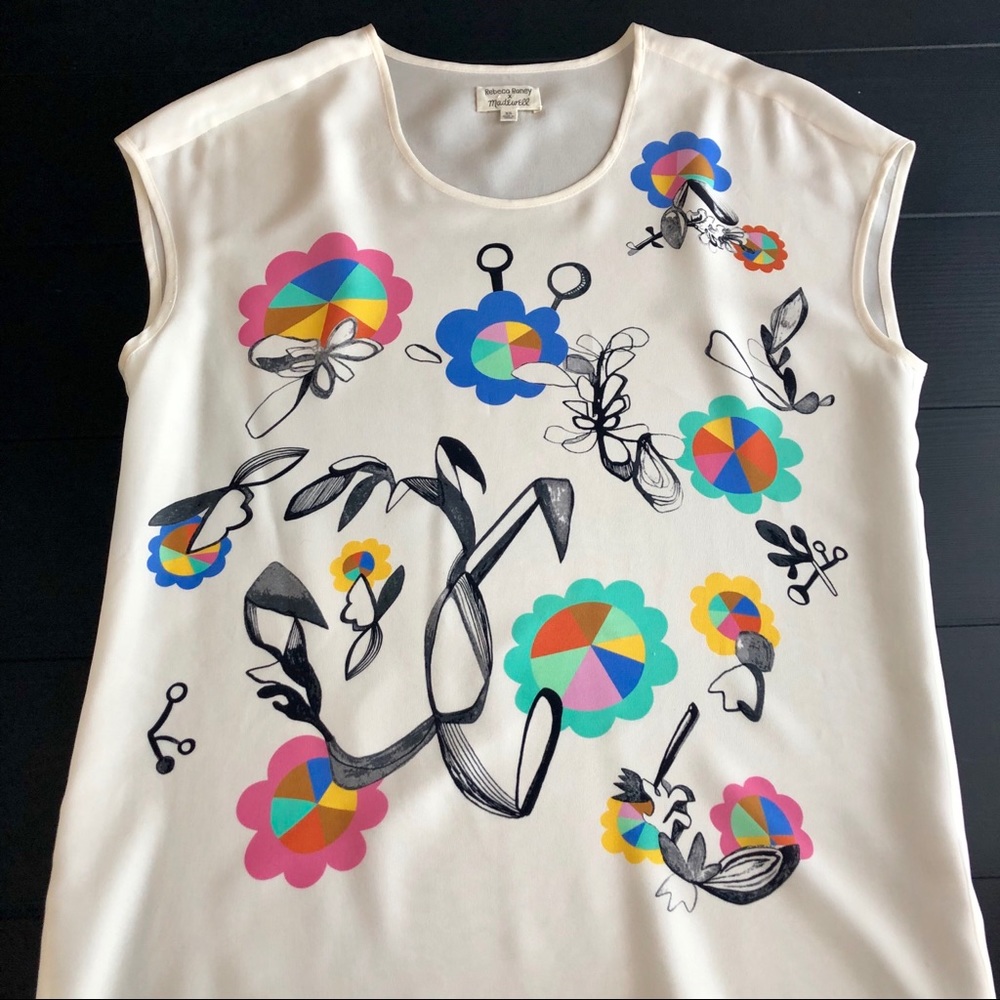 Madewell 100% silk top